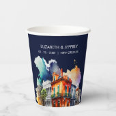 ニューオーリンズノーラルイジアナ – ウォーター結婚カラー 紙コップ (裏面)