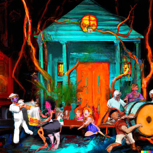 ニューオーリンズハリケーンパーティー クッション