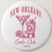 ニューオーリンズバチェロレッテガールズクラブ 缶バッジ (正面)