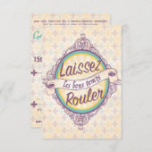 ニューオーリンズバチェロレッテ招待状 招待状 (正面/裏面)