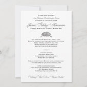 ニューオーリンズバチェロレッテ招待状 招待状 (裏面)