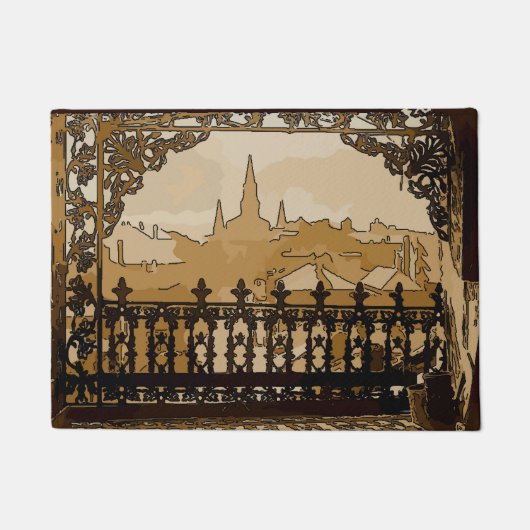 ニューオーリンズバルコニー ドアマット (正面)