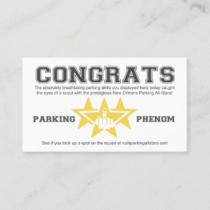 ニューオーリンズパーキングオールスタースカウトカード コーリングカード