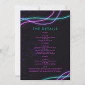 ニューオーリンズビーズネオンバチェロレッテの日程 招待状 (裏面)