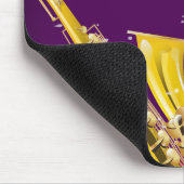 ニューオーリンズフランスのクォーターサクソフォン旅行ポスター マウスパッド (コーナー)