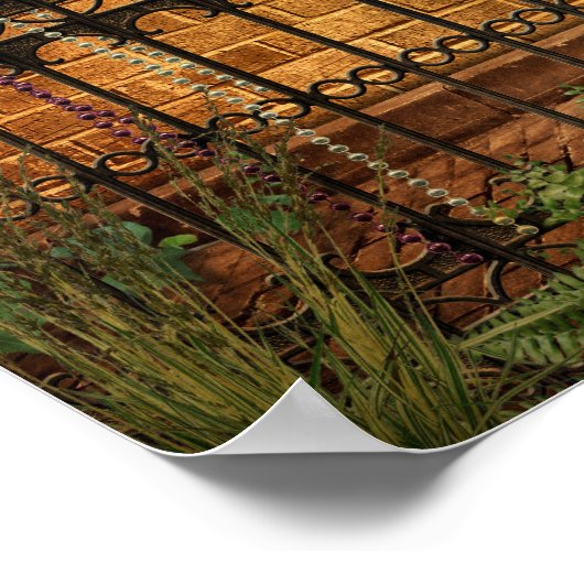 ニューオーリンズフランスのクォーターブリック&スタッコ ポスター (角)