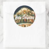 ニューオーリンズフランスのクォーター写真 ラウンドシール (バッグ)