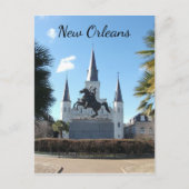 ニューオーリンズフランスのクォーター・ジャクソンスクエア ポストカード (正面)