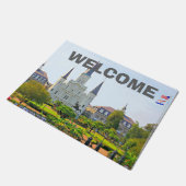 ニューオーリンズフランスのクォーター ドアマット (アングル)