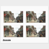 ニューオーリンズフランスのクォーター 長方形シール (シート)