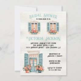 ニューオーリンズブライダルシャワー 招待状