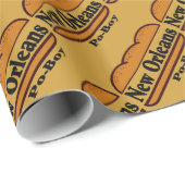 ニューオーリンズポボーイヴィンテージギフト紙 ラッピングペーパー (ロールコーナー)