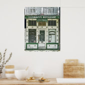 ニューオーリンズマガジン通りカフェ ポスター (キッチン)