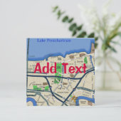 ニューオーリンズマップ編集文字、パーティー 招待状 (スタンド正面)