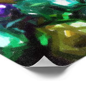 ニューオーリンズマルディグラスハットビーズポスタープリント ポスター (角)