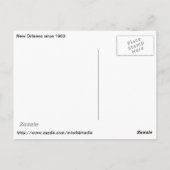 ニューオーリンズマルディグラスパレード、ヴィンテージポストカード ポストカード (裏面)