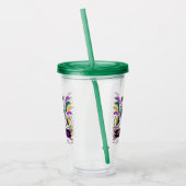 ニューオーリンズマルディグラスパープルイエローグリーン アクリルタンブラー (左)