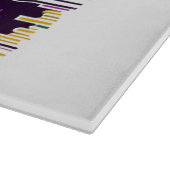 ニューオーリンズマルディグラスパープルイエローグリーン カッティングボード (角)