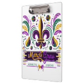 ニューオーリンズマルディグラスパープルイエローグリーン クリップボード (左)