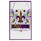 ニューオーリンズマルディグラスパープルイエローグリーン スモールペーパーバッグ (裏面)