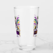 ニューオーリンズマルディグラスパープルイエローグリーン タンブラーグラス (左)