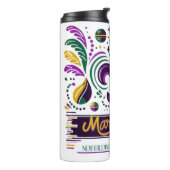 ニューオーリンズマルディグラスパープルイエローグリーン タンブラー (回転左)