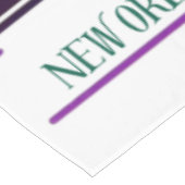 ニューオーリンズマルディグラスパープルイエローグリーン テーブルクロス (アングル)