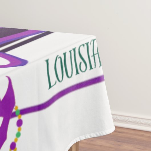 ニューオーリンズマルディグラスパープルイエローグリーン テーブルクロス (インサイチュ)