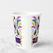 ニューオーリンズマルディグラスパープルイエローグリーン 紙コップ (右)