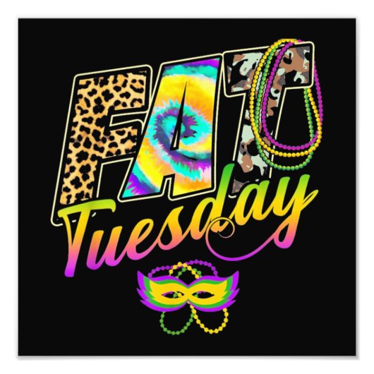 ニューオーリンズマルディグラスファット火曜日 フォトプリント            (正面)