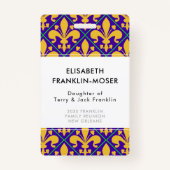 ニューオーリンズマルディグラスファミリー懇親会 バッジ (正面)