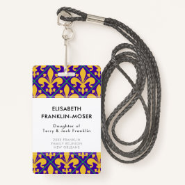 ニューオーリンズマルディグラスファミリー懇親会 バッジ