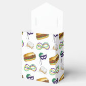 ニューオーリンズマルディグラスベイグネットビーズマスクポボーイ フェイバーボックス (オープン)