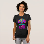 ニューオーリンズマルディグラスマスクシャツ Tシャツ (正面フル)
