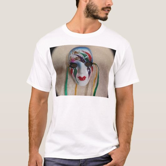 ニューオーリンズマルディグラスマスク Tシャツ (正面)