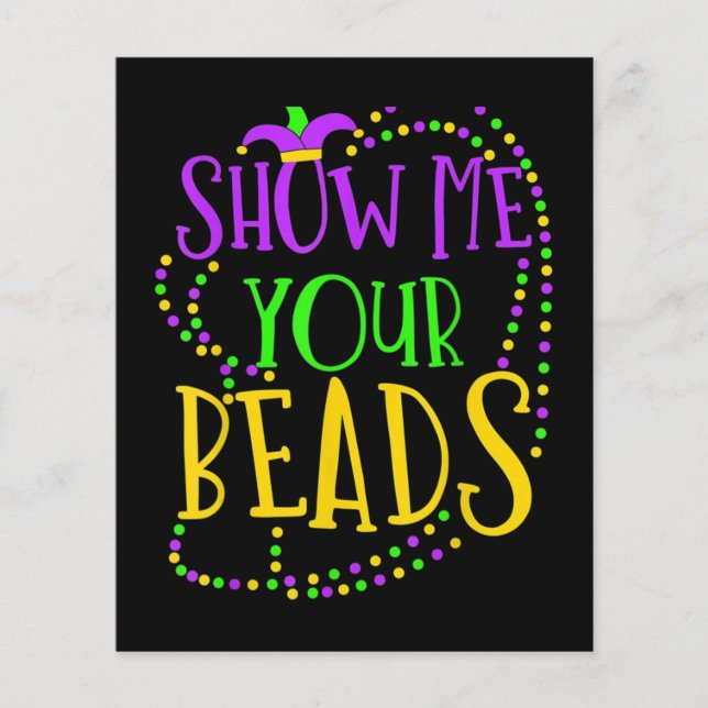 ニューオーリンズマルディグラビーズ (正面)