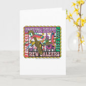 ニューオーリンズマルディグラ カード (黄色い花)