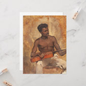 ニューオーリンズミュージシャン（ギタリスト） （フランシス・ミレー） カード (正面/裏面インサイチュ)