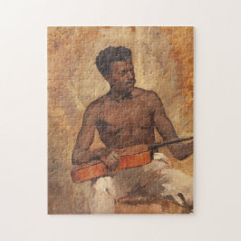 ニューオーリンズミュージシャン（ギタリスト） （フランシス・ミレー） ジグソーパズル