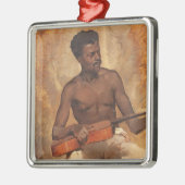 ニューオーリンズミュージシャン（ギタリスト） （フランシス・ミレー） メタルオーナメント (左)