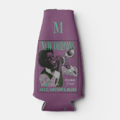 ニューオーリンズミュージックカスタムボトルモノグラムクール ボトルクーラー (正面)