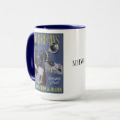 ニューオーリンズミュージックカスタムモノグラムマグ マグカップ (正面左)