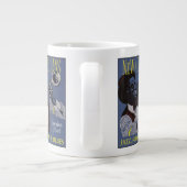 ニューオーリンズミュージック名前をカスタムするジャンボマグ ジャンボコーヒーマグカップ (裏面)