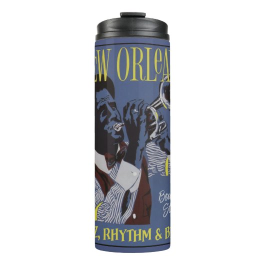 ニューオーリンズミュージック名前をカスタムするタンブラー タンブラー (正面)