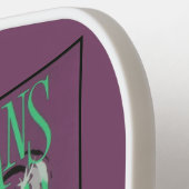 ニューオーリンズミュージック名前をカスタムする ピックルボールラケット (左詳細)