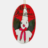 ニューオーリンズリトル雪だるま セラミックオーナメント (右)