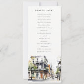 ニューオーリンズルイジアナウォーターカラー結婚式 プログラム (裏面)