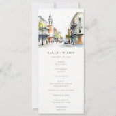 ニューオーリンズルイジアナウォーターカラー結婚式 プログラム (正面)