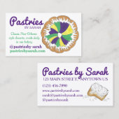 ニューオーリンズルイジアナキングケーキビーグネッツベーカリー 名刺 (正面/裏面)