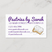 ニューオーリンズルイジアナキングケーキビーグネッツベーカリー 名刺 (裏面)